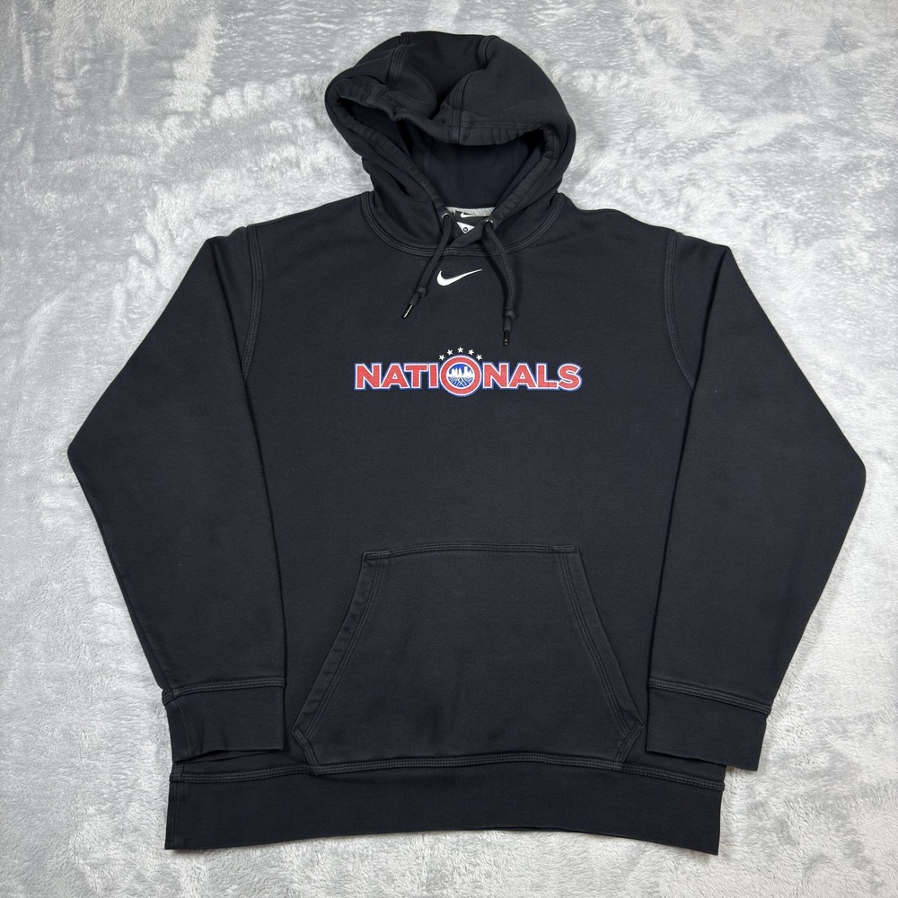 Washington Nationals Hoodie Mens Med MLB Baseball Sweatshirt Nike Center Swoosh